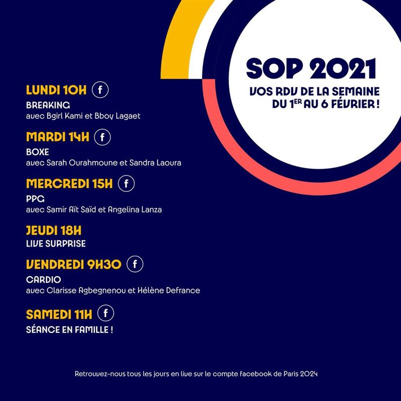 Propgramme de la SOP 2021