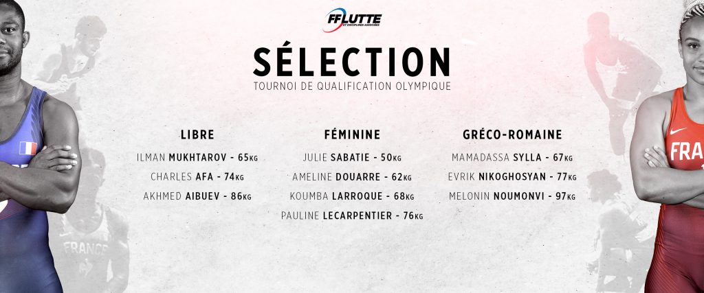 ÉQUIPE DE FRANCE LUTTE - TOURNOI DE QUALIFICATION OLYMPIQUE