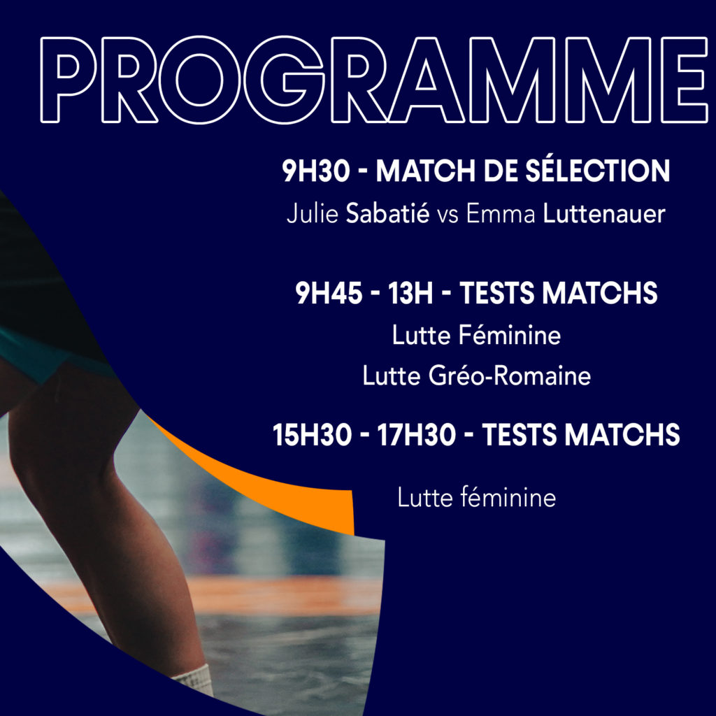 TESTS MATCHS - PROGRAMME