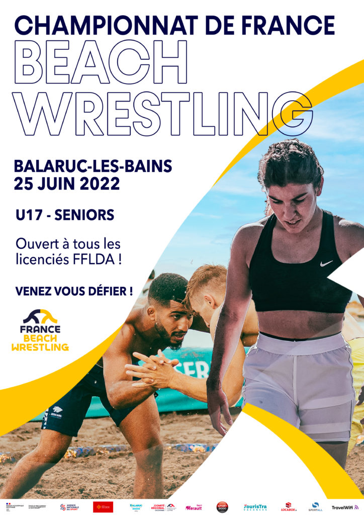 AFFICHE BEACH WRESTLING